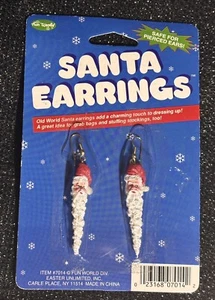 PENDIENTES NAVIDAD SANTA CARÁMBANO -- NUEVOS EN LA TARJETA - Imagen 1 de 1