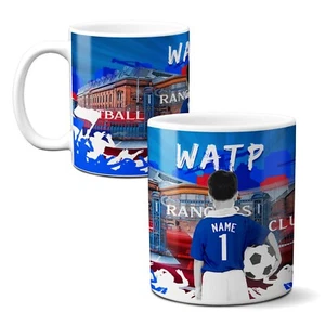Personalised Glasgow Mug Football Fan Cup Childrens Boys Birthday Gift CFM25