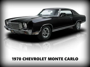 1970 Chevrolet Monte Carlo NEW Metal Sign: Pristine Restoration! - Picture 1 of 1