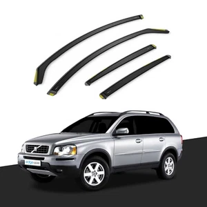 Volvo XC90 MK1 2003-2015 5 Door SUV Wind Deflectors 4pc Tinted - Picture 1 of 10