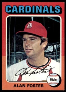 1975 TOPPS ALAN FOSTER 100 ST. LOUIS CARDINALS #296