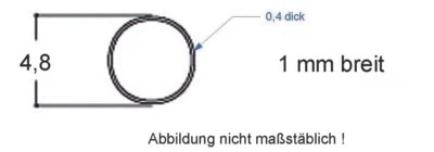Fleischmann 948002 Adhesion Rings Wheel Diameter 4.8 mm Rubber 10 pcs. - Image 1 of 2