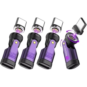 USB C Magnetadapter 240W [4er Pack], kann Typ C Kabel in rechtwinklige Mag... - Bild 1 von 7