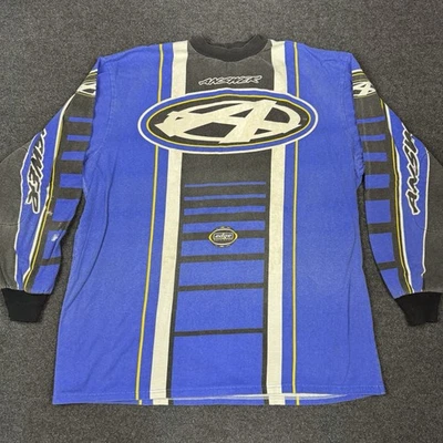 Camiseta deportiva de motocross Answer Racewear XL azul hecha en EE. UU. MX ATV moto de cross de colección Foto 1 de 4