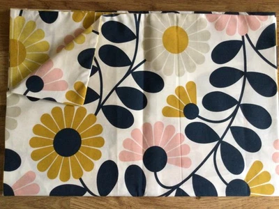 1 Pillowcase Handmade W/ New Orla Kiely Kimono Flower Cotton Percale Fabric New - Image 1 of 4