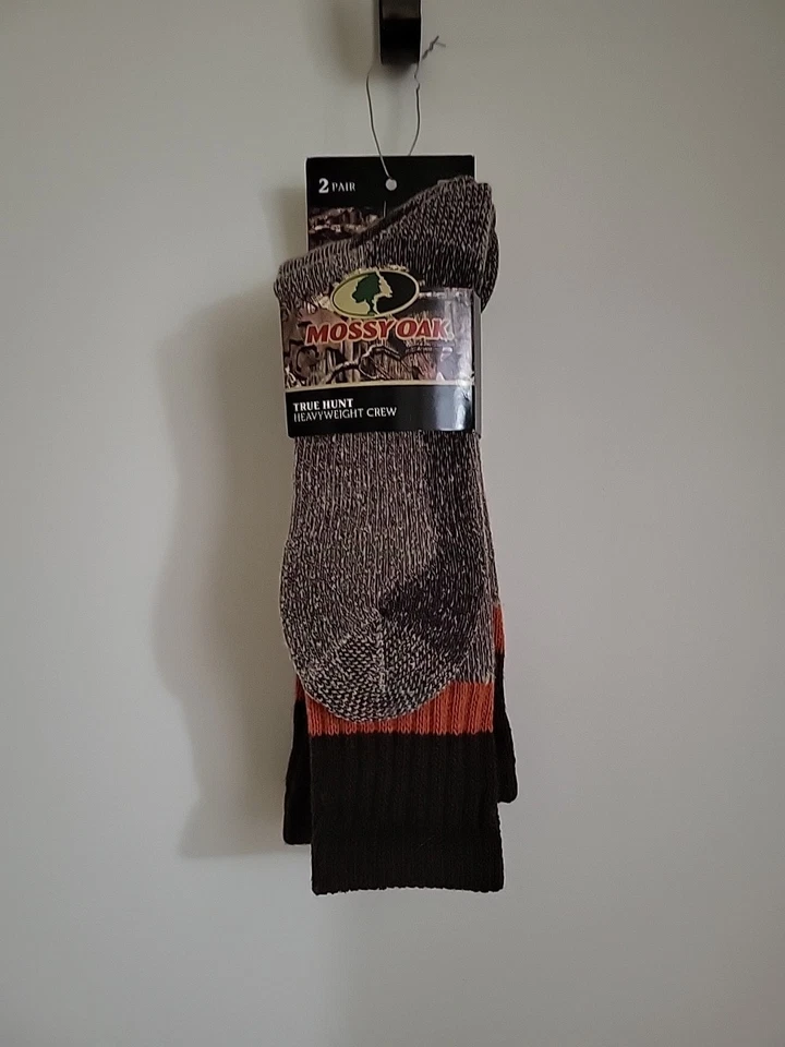 CALCETINES HOMBRE MUSSY OAK TRUE HUNT. TRIPULACIÓN DE PESO PESADO. Talla L. 9-12.5. 2PR. NWTS Foto 1 de 4