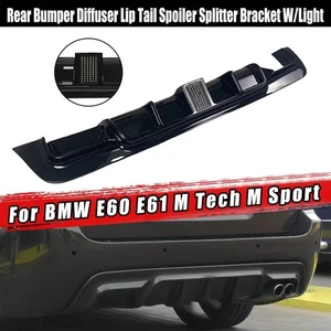 Diffusore paraurti posteriore labbro coda spoiler splitter per BMW E61 E60 M Tech M Sport - Foto 1 di 12