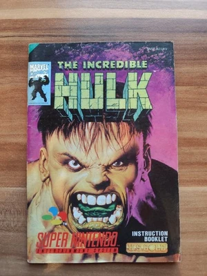 Nintendo SNES Spieleanleitung  The Incredible Hulk  - Bild 1 von 2