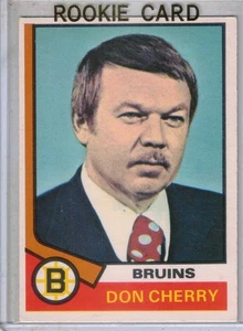 1974-75 OPC O-Pee-Chee hockey Don Cherry RC rookie original card #161 NM+ BRUINS - Picture 1 of 2