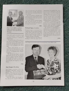 Sk188 Ephemera 1993 imagen norwich Union ann Seager Mike Leah Roger Scott - Imagen 1 de 1