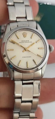 Rolex Oyster Speedking Precision 30mm Stainless Steel Watch Ref 6430 - Image 1 of 4