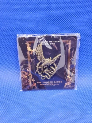 The Hunger Games Ballad of Songbirds Snakes Enamel Pin Tribute Member NEW SEALED - Image 1 of 4