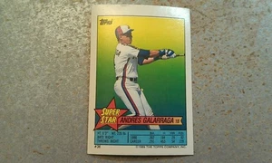 Andres Galarraga 1989 Topps Superstar #36 BLANK Proof Montreal Expos Oversize - Picture 1 of 1