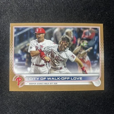 2022 Topps Series 1 - Checklist Bryce Harper #321 Gold /2022 - Image 1 of 3