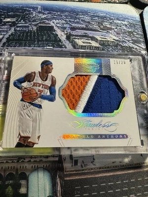 Parche de camiseta Carmelo Anthony 2014-15 Panini impecable GU/20 New York Knicks Foto 1 de 4