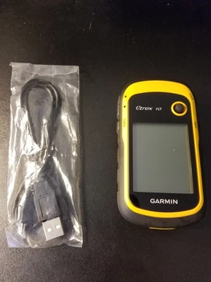 Garmin eTrex 10 2.2 inch Handheld GPS Receiver Tested + cord - Image 1 of 4
