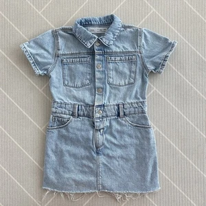 Zara hellblaues Jeanskleid Mädchen Gr. 3-4Y - Bild 1 von 6