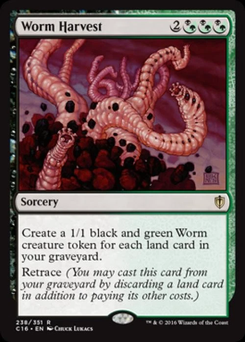 Worm Harvest - Light Play MTG Commander 2016 Edition - Image 1 of 1