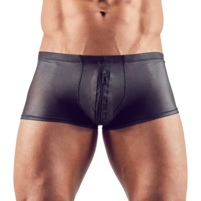 Sexy Herren Hipster M-XLBeutel mit Zip Pants Underwear Boxer Shorts "Kaiy" C31
