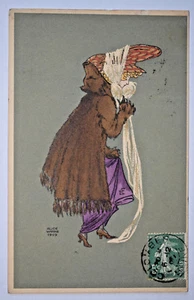 Alice Wanke ART NOUVEAU Carte Postale Femme M. M. Vienne 452 Munk 1909 CPA - Imagen 1 de 1