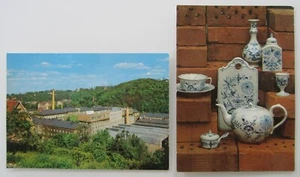 DDR Postkarten 2 x Meißen Sachsen VEB Staatliche Porzellan Manufaktur Postcards - Picture 1 of 2