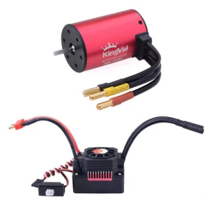 Motor sin escobillas KingVal 3660 stock de EE. UU. con ESC 80A sin escobillas para auto de radiocontrol 1/10 - Imagen 1 de 10