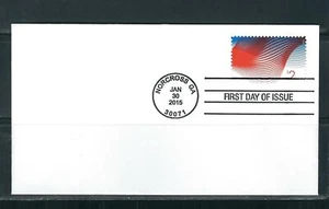 US SC # 4954 Patriotic Waves FDC. Ready For Cachet - Picture 1 of 1