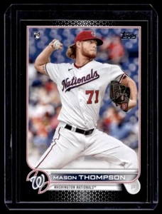 Topps Black Mason Thompson RC 49/71 2022 Washington Nationals #38 - Imagen 1 de 2