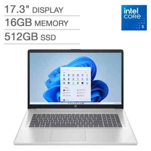 HP 17-cn4033cl Laptop 17.3" Intel Colre 5 120U 512GB SSD 16GB Win 11 17-cn4033cl - Picture 1 of 9