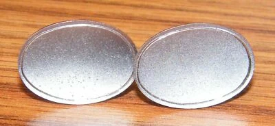 Par de gemelos de traje de vestir Foster USA Sterling para hombre en tono plateado **LEER** Foto 1 de 3