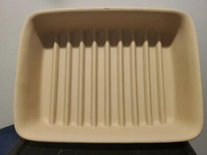 The Pampered Chef Stoneware Pan #5113 Roasting Pan 9” X 6.75” X 1.75” - Picture 1 of 2