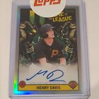 2022 Bowman Chrome Henry Davis It Came To The League AUTO /99 Pittsburgh Pirates