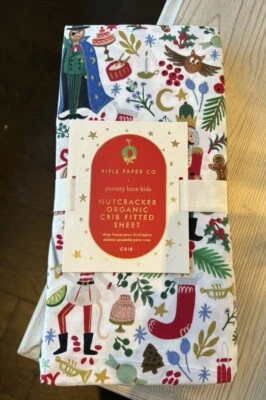 Disney Pottery barn SHEET Crib Baby Toddler Nutcracker Holiday gift Christmas / - Image 1 of 4