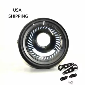 Faro LED Bobber Universal 6.5" Moto Café Racer y Soporte de Montaje Lateral - Imagen 1 de 9