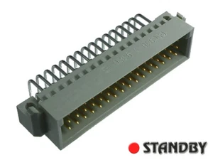 2pcs Male angled 48 pin type C/2 DIN41612, 650948-5 AMP - Imagen 1 de 2