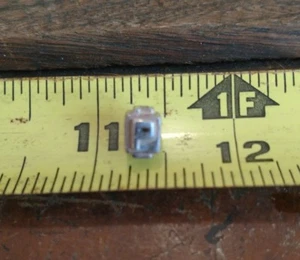 Vintage Sterling Silber 925 Schieber Charm Buchstabe P NoS 4-seitig - Bild 1 von 3