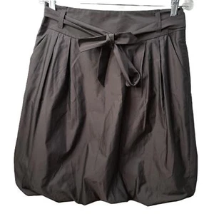 Banana Republic Women Gray High-Waisted Pleated Bubble Skirt with Pockets Size 4 - Picture 1 of 4