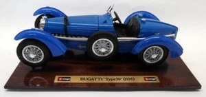 Burago 1/18 Scale Diecast 3505 Bugatti Type 59 1934 Blue on Plinth - Picture 1 of 5