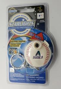 Vintage DIamondbacks MLB 2002 Starlights Illuminated Photographs Keychain SEALED - Picture 1 of 5