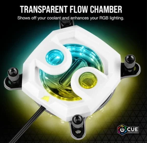 Corsair Hydro X Series XC7 RGB CPU Water Block (1200/AM4) White - Afbeelding 1 van 1