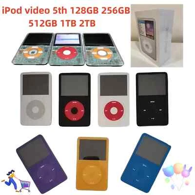 🍎New Apple iPod Video 5th Gen 128GB 256GB 512GB 1TB  Wolfson DAC SSD-WARRANT🍎 - Image 1 of 4
