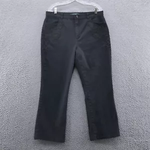 Ralph Lauren Womens Bootcut Embroidered Jeans 16 Petite Black High Rise Vintage* - Picture 1 of 13