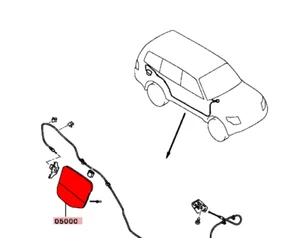 Genuine Mitsubishi Pajero LWB NS NT NW NX Fuel Filler Lid Door Cover 5940A078 - Picture 1 of 3