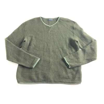 Suéter para mujer Adolfo Dominguez talla 5 mezcla de lana verde cuello redondo Foto 1 de 4