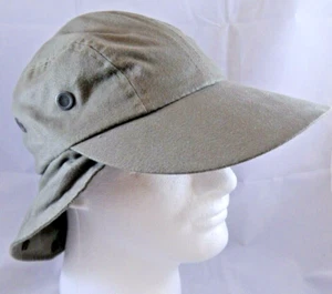 Broner Solarweave OD Green Sun Cap Summer Weather Hat Neck Protection SPF30 - Picture 1 of 11