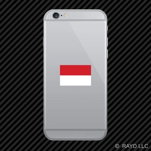 Indonesian Flag Cell Phone Sticker Mobile Indonesia IDN ID - Photo 1 sur 1