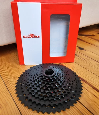 *No Import Fees*Genuine Sunrace Cassette, CS-MX80, 11 Speed, 11/50,Black/Red,NIB - Image 1 of 4