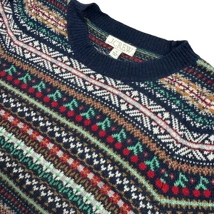 J. Crew Women's Fair Isle Wool Blend L/S Sweater Multicolor • Medium - Picture 1 of 7