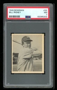1948 Bowman #32 Bill Rigney PSA 7 - Picture 1 of 2