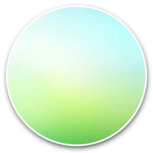 2 x Vinyl Stickers 30cm - Light Blue Lime Green Gradient Ombre #45544 - Photo 1/8
